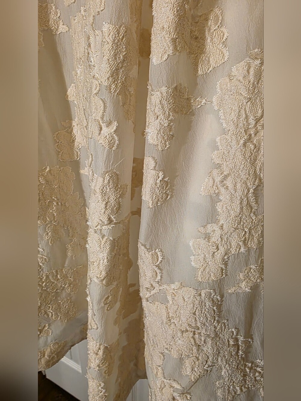 H&M Edition Jacquard Strapless Mini Dress Small In Cream - Picture 8 of 11